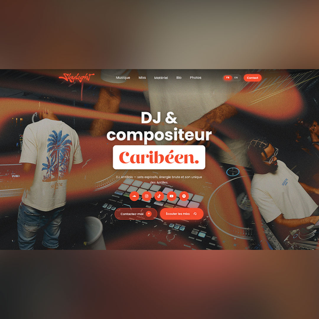 Site web DJ Skylight